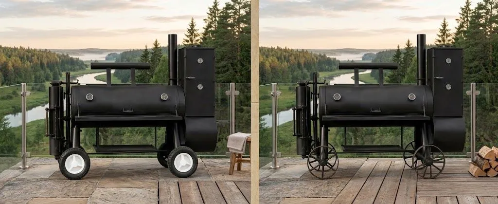 Roues en plastique ou en métal pour les grands barbecues : pourquoi je fabrique mes propres roues en acier