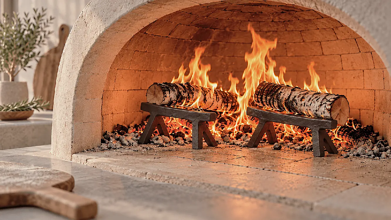 Chenets pour fours à pizza au feu de bois